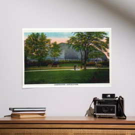 Lantern Press 16x24 Inch Giclee Print, Chicago, Illinois, Exterior View of the Conservatory at Garfield Park