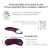 Soft Silk Eye Pillow – with Lavender and Linseed Filling for Yoga,