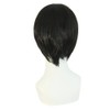 MapofBeauty Fashion Men's Short Straight Wig (Black)
