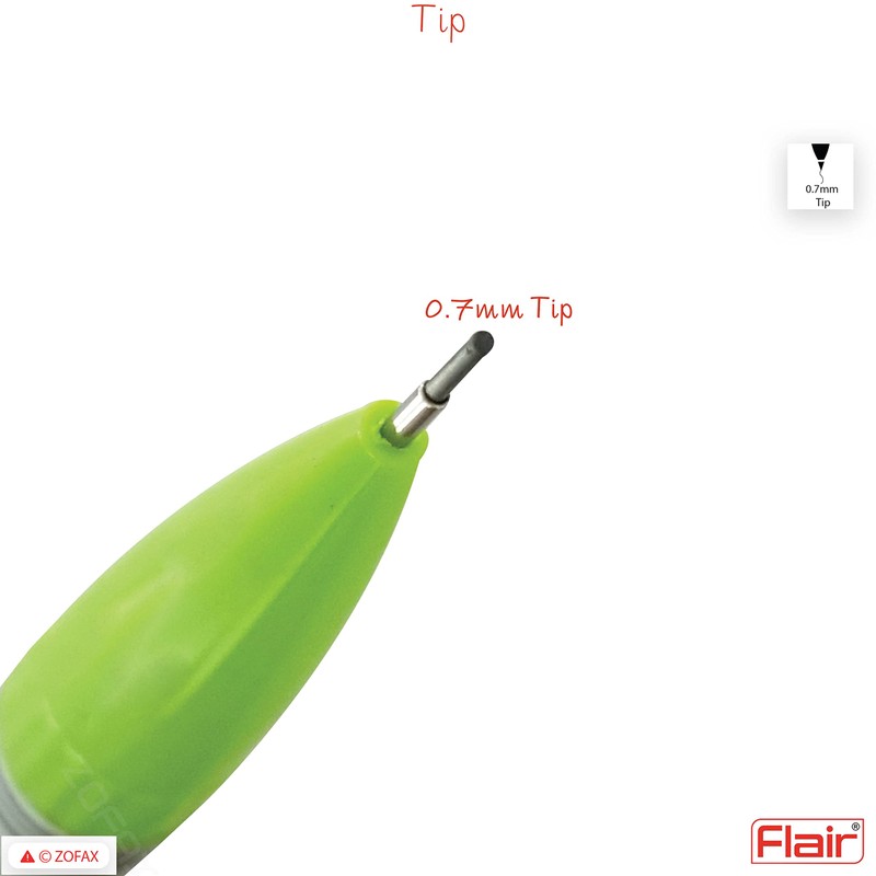 0.7mm FLAIR X-Tra Strong 2B Mechanical Pencils Rubber Tipped (GREEN