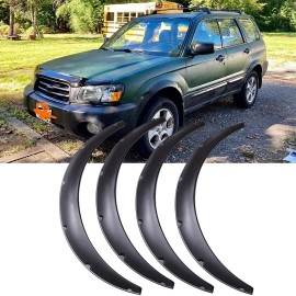 KEEPDSGN For Subaru Forester 4.5"/115mm Flexible Car Fender Flares Body Kit Wheel Arches