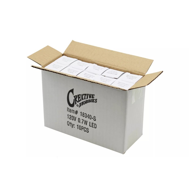 Creative Hobbies 10 Silicone Dipped LED Night Light Bulbs, For