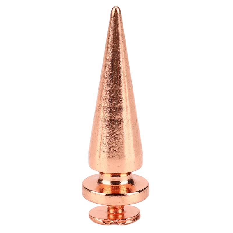 100set Punk Cone Spikes Studs Rose Gold Pointed Electroplating Burr