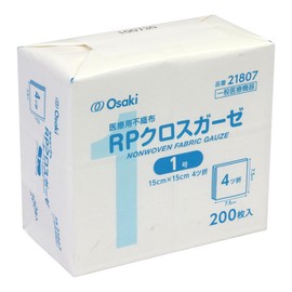 OOsaki 21807 Non-Woven Gauze, RP Cloth Gauze, No. 1, 200 Sheets, General Medical Equipment