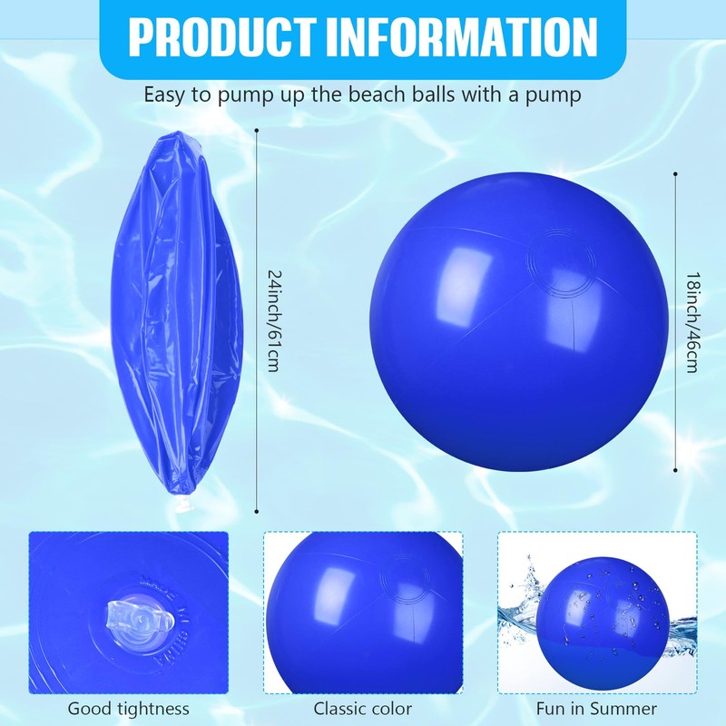 kymqlyw 2 Pcs Inflatable Beach Ball 24 inch Swimming Pool