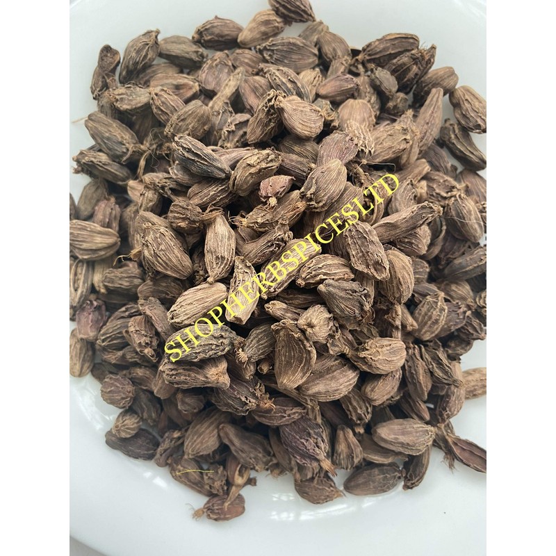 Black Brown Cardamom Pods Dried Whole Spices Premium Quality Badi
