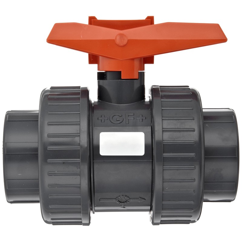 GF Piping Systems PVC True Union Ball Valve, Two Piece,