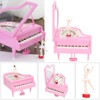 Pink Piano Music Box Small Ballerina Girl Dancing Emulational Pianoforte