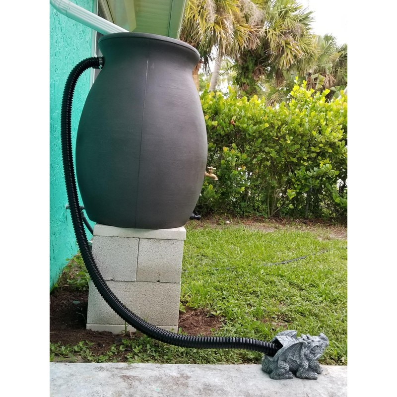 Pond Hose ID 2” × 50ft Black Corrugated Flexible Pump
