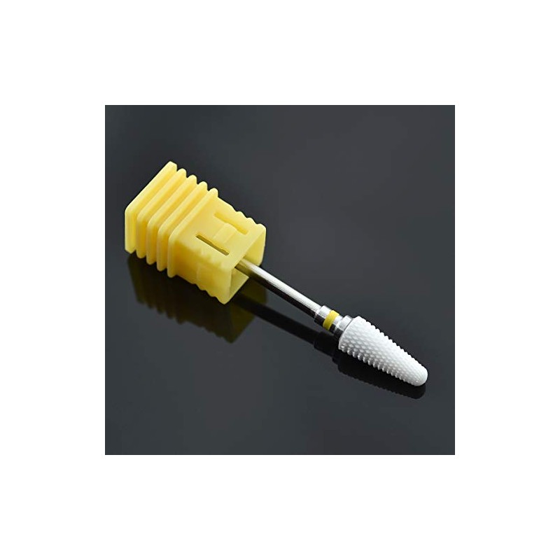 Rolabling Ceramic Nail Drill Bit White Flame Nail Drill Bit
