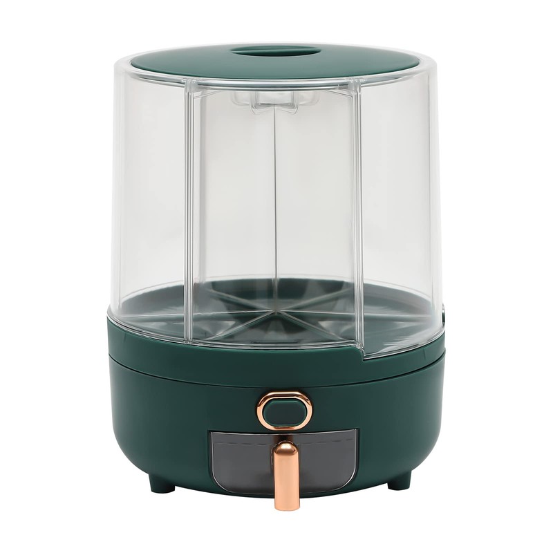 BANLICALI 6 Grid Rice Dispenser, 360° Rotating Dry Rice Dispenser