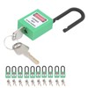 10Set 38mm/1.5in Safety Padlock Engineering Insulation DustProof for Factories Construction