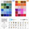 Magrimaxio 16000 Pieces 3 mm Beads for Bracelets, Letter Beads