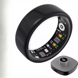 onyou 스마트 링 HRV 심박수 수면 압력 건강 모니터링 커플링으로 장만하세요 [스페이스그레이 G] onyou Smart Ring HRV Heart Rate Sleep Stress Health Monitoring Ring [Space Gray G]