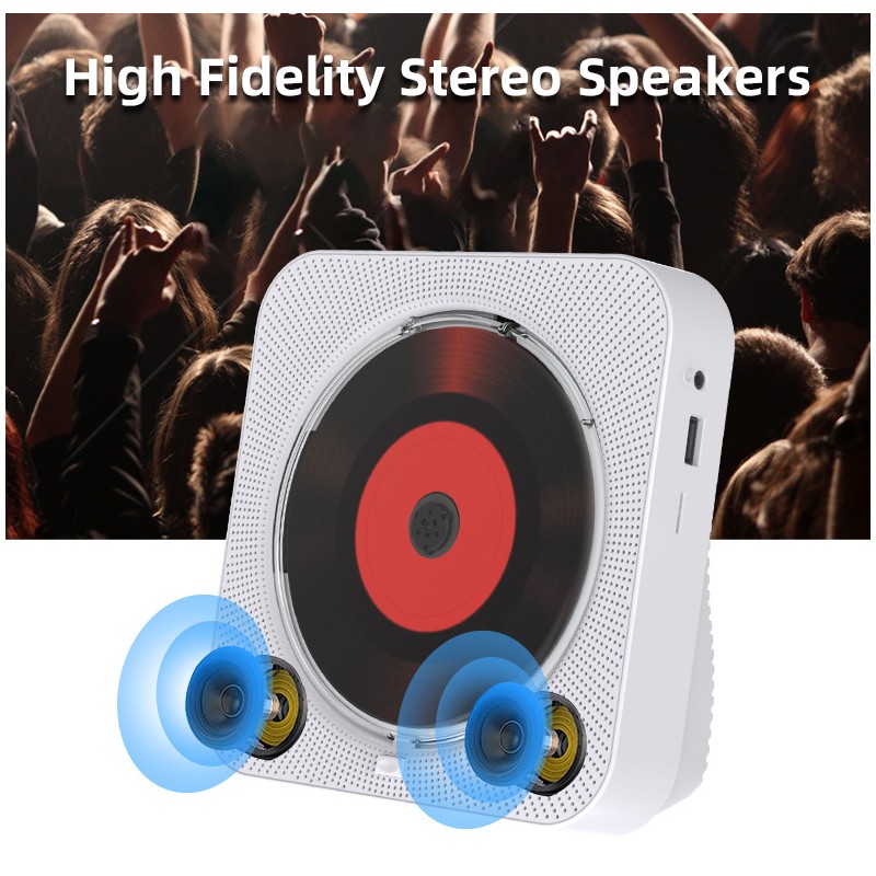 BT5.1 CD Player Portable Music Player FM Radio Desktop CD