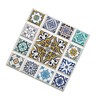 Zassenhaus 057638 Oriental Design Diamond Ceramic Coaster with Non-Slip Cork