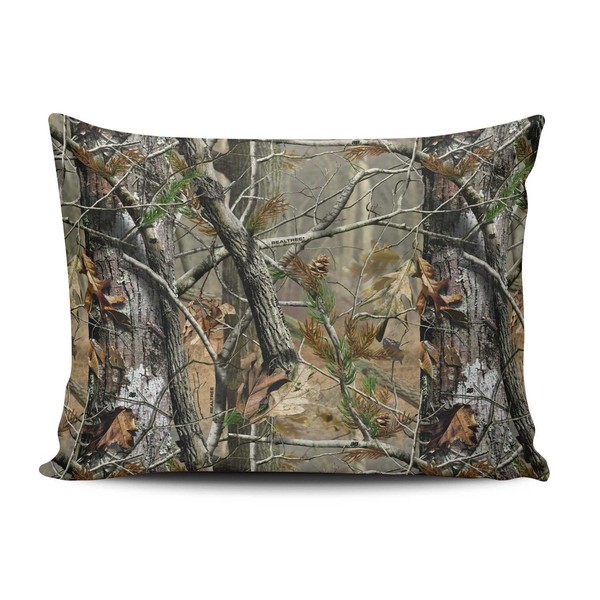 SALLEING Modern Beauty Real Tree Lesves Camouflage Camo One Side