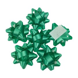 MMvolesy Green Christmas Confetti Gift Star boxs Star Bows splendorette Christmas Valentine's Day Self Adhesive Bows for Gifts Wrapping Holiday Presents（20Pc)