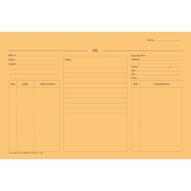 Legal Size Attorney Litigation File Document Envelope, 100 per box