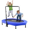 Unbranded Foldable Trampoline, Mini Rebounder Trampoline with Adjustable Handle, Exercise~