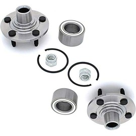 Bode-man Pair 2 Front Wheel Hub and Bearing Assembly Driver and Passenger Side for 1991 1992 1993 1994 1995 Ford Taurus Mercury Sable - Non-ABS