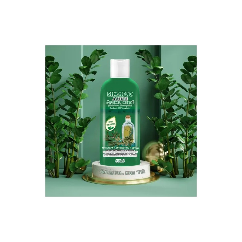 Pack 3 Shampoos Vivenatural Detox de Árbol de Té con