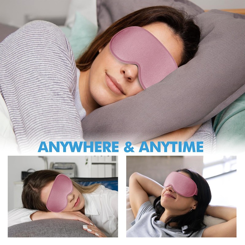 Sleep Eye Mask for Side Sleeper, Lash Extensions 3D Contoured