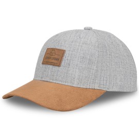 Johnny Urban ''Dean" Cap for Men and Women, Baseball Cap, Stylish Snapback Caps, Adjustable Size, Curved - Grey/Brown, Einheitsgröße