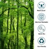 goodbath Green Forest Waterproof Fabric Bathroom Shower Curtain Set Fabric