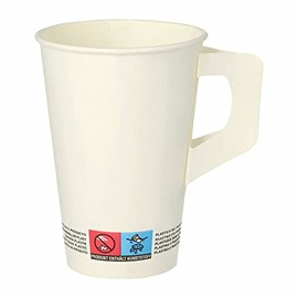 VEPATIM 80 Coffee Cups 200 ml Coated Cardboard White