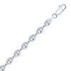 PLANETYS - Hollow Coffee Bean Chain Bracelet Rhodium-Plated 925 Sterling