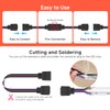 FCOB 5pcs/Pack 22AWG 5 Pin JST Male Female Plug LED