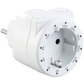 revolt Socket Timer: Socket with Countdown Timer, Status LED, 3,500 Watt (Countdown Timer, Digital Timer, Switch)