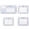 KALLORY 4pcs 4 Lettermate Addressing Guide Curb Address Stencil Envelope