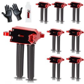 GBTAD Set of 8 Upgraded Ignition Coil for Dodge Ram 1500 2500 3500 Charger Challenger Durango Jeep Cherokee Commander Chrysler 300 Aspen 2005-2025 5.7L V8 HEMI Replaces UF504