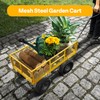 VIVOHOME Steel Garden Cart Heavy Duty 880 Lbs Capacity Folding