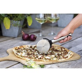 Xavax Pizza Cutter Stainless Steel 22 cm Dishwasher Safe Kitchen Aid (Hama) 00111429, Weight: 109 g, Integrated Finger Guard