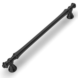 Amerdeco 10 Pack Matte Black Cabinet Pulls 7.5 Inch(192mm) Hole Center Cabinet Hardware Kitchen Cabinet Handles for Bathroom Drawer Pulls Dresser Pulls ZH0014