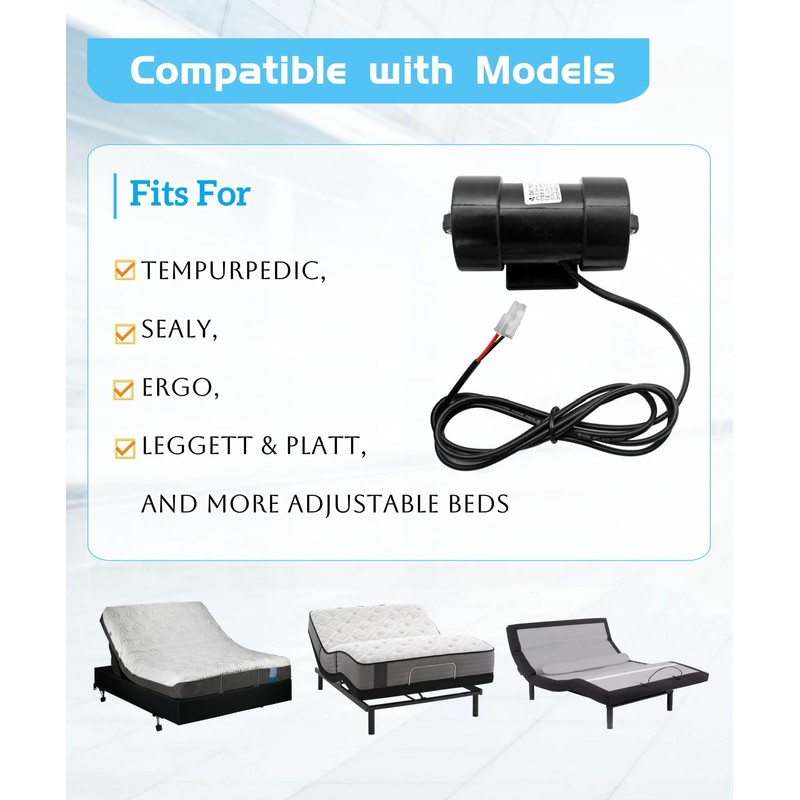ZYT-36S-42 Adjustable Bed Massage Motor Replacement for TempurPedic Serta Leggett