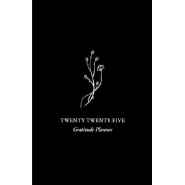 2025 Gratitude Planner: Weekly/Monthly Habit Tracker and Dairy for Women, January 2025 - December 2025, Motivational Journal, Floral, Happiness, Black