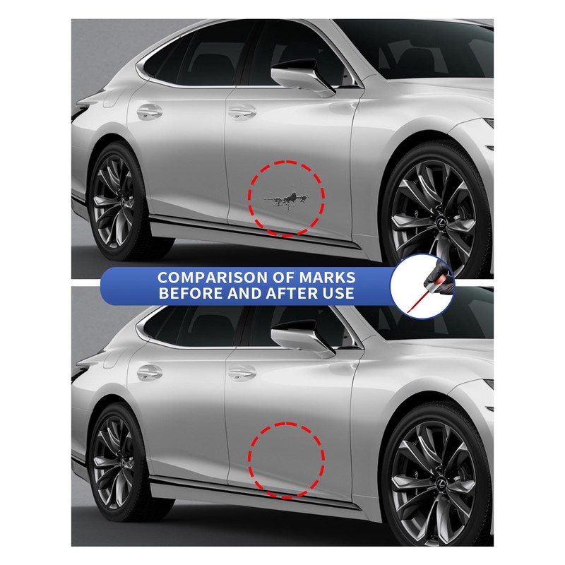 PARTS4EV Silver Lining Metallic(1J4) Touch Up Paint Repair Kit Compatible