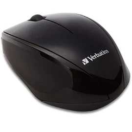 Verbatim MUSWBLZV1 Wireless Mouse Wireless 2.4 GHz Blue LED Sensor Receiver Included Black