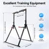 Gdrasuya10 Triangular Pull Up Bar Station for Home Gym, Adjustable