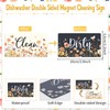 Cosmisun Clean Dirty Dishwasher Magnet - Wildflower Clean Dirty Sign