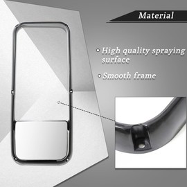 Sterlix Mirror Glass for Kenworth T660 T600 T370 Defrost Heated Lower Mirror Glass for Kenworth T660 T600 T370 Replacement Driver/Left & Passenger/Right Universal Side