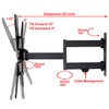 VideoSecu ML531BE2 TV Wall Mount kit with Free Magnetic Stud