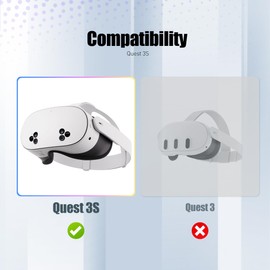 Orzero Head Strap Accesorios Compatible para Quest 3S con Batería Extendida 12000mah, PD Carga Rápida 9V 2A Tiempo de Juego Extendido con Luz RGB - White