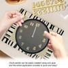 15 Pieces Clock Numerals Kit in Black Silver Gold DIY