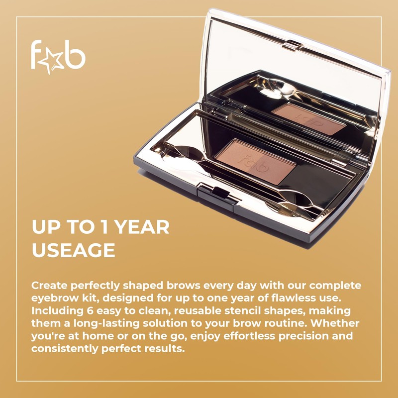 Fab Brows Duo Eyebrow Kit - Light / Medium Brown