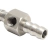 Fuel Line T Fitting Adapter 304 Stainless Steel Pressure Gauge
